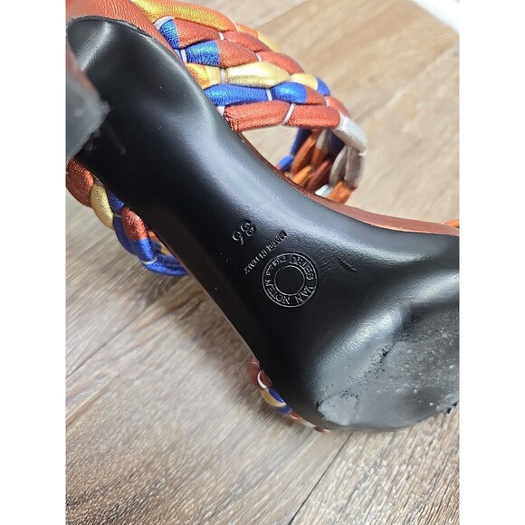Dries Van Noten WOVEN METALLIC MULES in Rust 36 US 6 Heels - Picture 13 of 16
